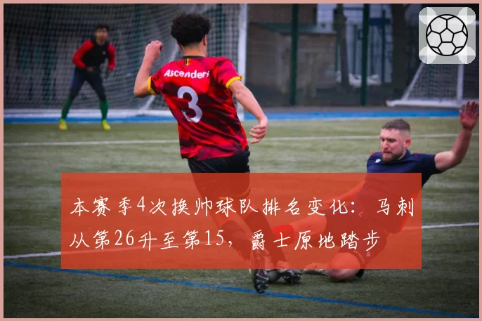 本赛季4次换帅球队排名变化：马刺从第26升至第15，爵士原地踏步